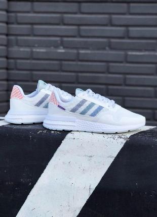 Adidas zx в білому кольорі кросівки адідас (36-42)2 фото