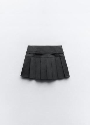 Трендовая юбка шорты от зара zara2 фото