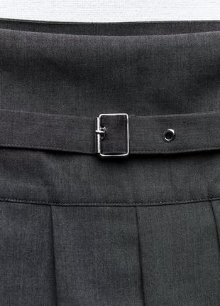 Трендовая юбка шорты от зара zara4 фото