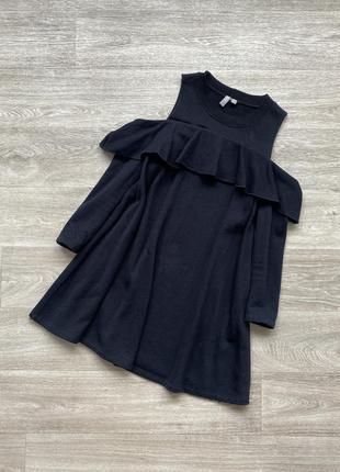 Стильное платье трапеция с оборками и глиттером asos