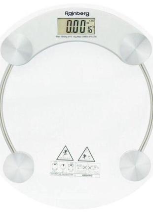 Весы электронные для пола rainberg rb-2003a бытовые для взвешивания тела веса для взвешивания
