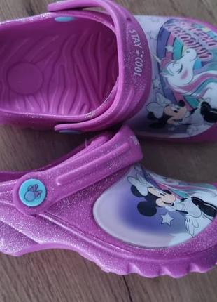 Розовые крокс crocs disney, 29 размер