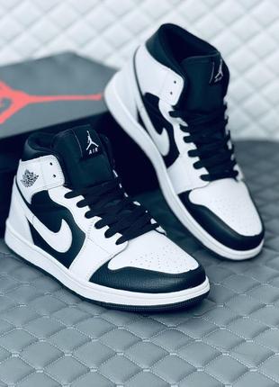 Кросівки чоловічі шкіряні nike air retro jordan 1 кросовки найк джордан 1 шкіра9 фото