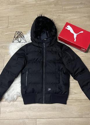 Женская винтажная куртка пуховик nike grape s оригинал