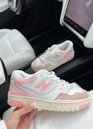 Кроссовки new balance 550 pink1 фото