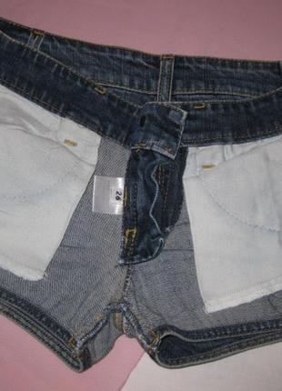 Секси шорты короткие джинсовые с потертостями elisabetta franchi маленький размер км19178 фото