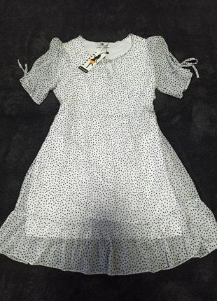 Стильна щифонова сукня1 фото