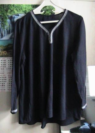 Легкий пуловер 44/46 евро спинка шифон