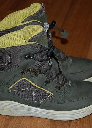 Зимние кожаные ботинки на мембране 35 р ecco goretex