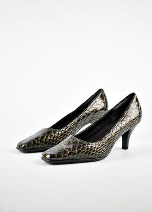Женские туфли на каблуке с принтом рептилии змеи aerosoles usa3 фото