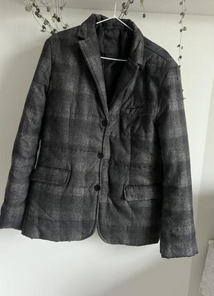 Курточка пиджак принт клетка пиджак