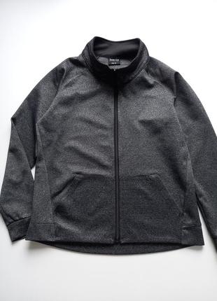 Кофта сіра спорт на замку.