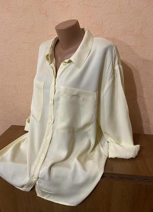 Большой выбор блуз рубашек / легкая рубашка ванильного цвета6 фото