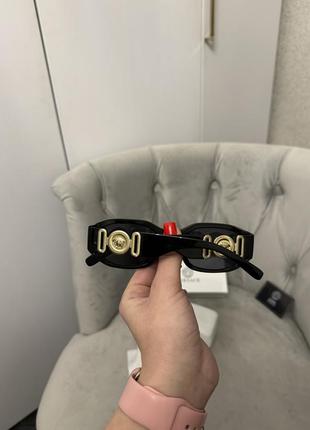 Черные солнцезащитные очки versace полный комплект2 фото