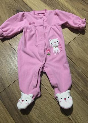 Флісовий чоловічок сліп на 0-3м