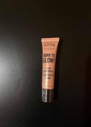 Хайлайтер для обличчя і тіла nyx born to glow liquid illuminator mini (13ml) no 02