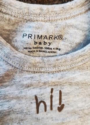 Боди primark до 1 месяца2 фото