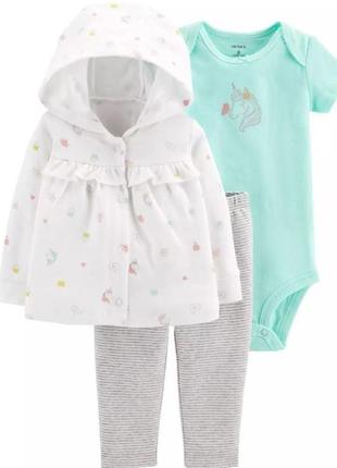 Хлопковый комплект на девочку carters