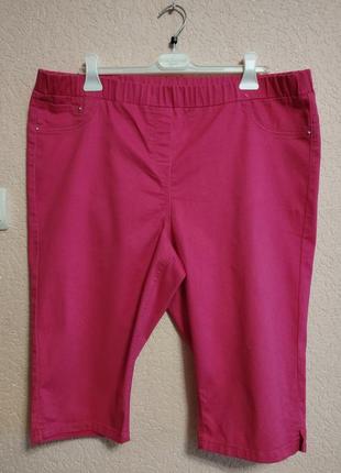 Шорти бріджи рожеві,яскраві,жіночі,розмір 20(48) на 54-56розмір від george1 фото