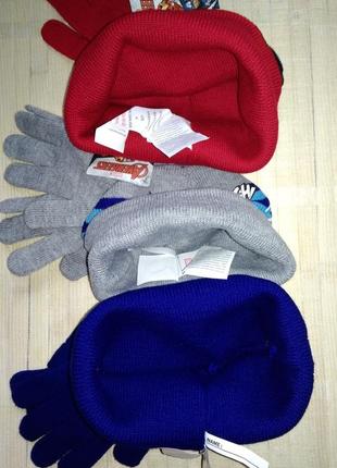 Комплект шапка рукавички для хлопчика avengers супер герої від marvel6 фото