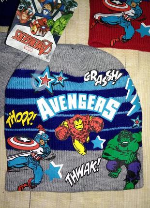 Комплект шапка рукавички для хлопчика avengers супер герої від marvel4 фото