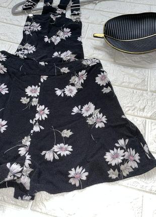 Комбинезон шорты на девочку 11 лет с цветочным принтом4 фото