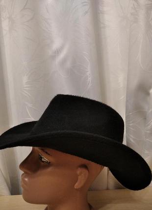 Капелюх шляпа карнавальна р.57 ковбой шериф1 фото