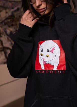 Kitek wear худи с начесом asmodeus