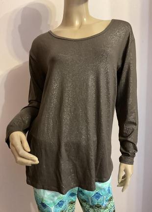 Фирменная красивая боузка с люрексом- оверсайз /m/ brend anna