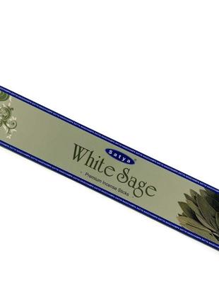 White sage premium incence sticks (белый шалфей)15 гр(satya) пыльцовое благовоние2 фото