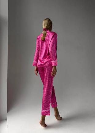 Домашний костюм, пижама женская, розовая2 фото