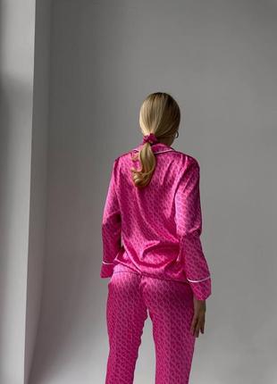Домашний костюм, пижама женская, розовая5 фото