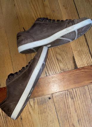 Timberland leather sneakers кроси шкіряні кеди стильні оригінал timbs gap cat3 фото