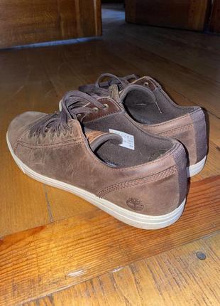 Timberland leather sneakers кроси шкіряні кеди стильні оригінал timbs gap cat5 фото