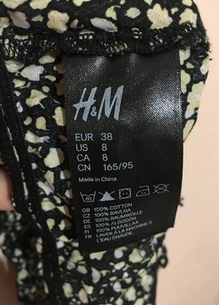 Хлопковый топ бандо h&m4 фото