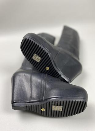Женские кожаные ботинки на платформе rick owens avant garde3 фото