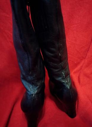 Сапоги женские кожаные демисезонные 40 размер5 фото