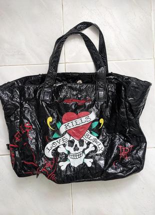 Сумка шоппер ed hardy оригінал