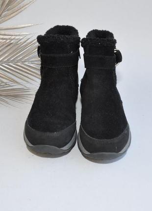 Замшевые легкие зимние ботинки5 фото