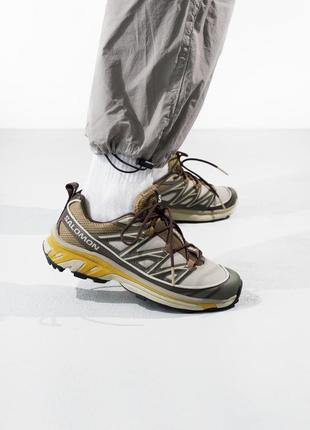 Salomon xt-6 brown/grey/yellow