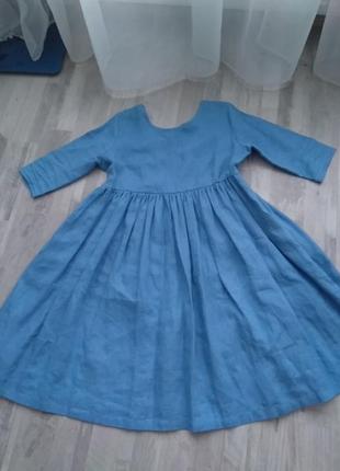 Платье лён.