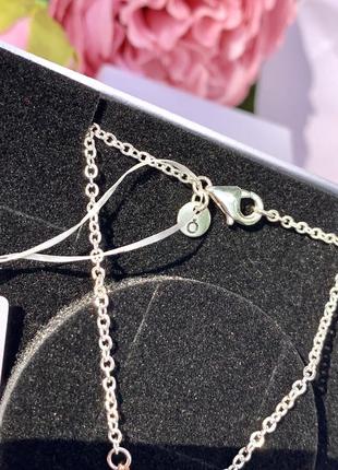 Ожерелье пандора серебро 925 кулон pandora цепочка «игнутое перышко» ожерелье подвеска колье оригинальный кулон пандора новый бирка пломба4 фото