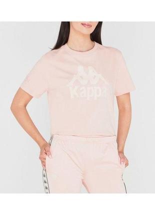 Kappa women's pink tahantix logo t-shirt cotton1 фото