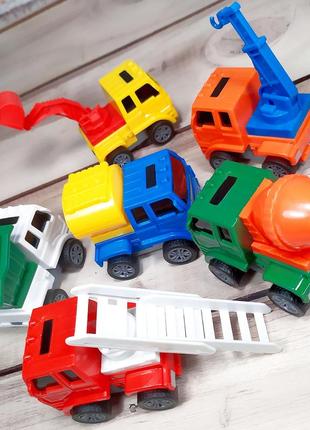 Дитячий набір інерційних машинок "будтехніка", іграшки для хлопчика2 фото