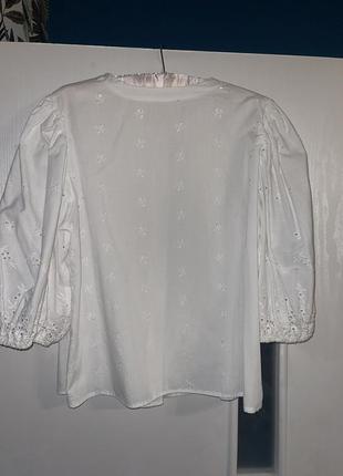 Шикарная выбитая блуза с фонарями р xl-xxl4 фото
