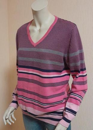 Стильный хлопковый пуловер в разноцветную полоску puma, 💯 оригинал, молниеносная отправка3 фото