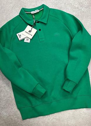 Кофта лонгслив поло в стиле lacoste