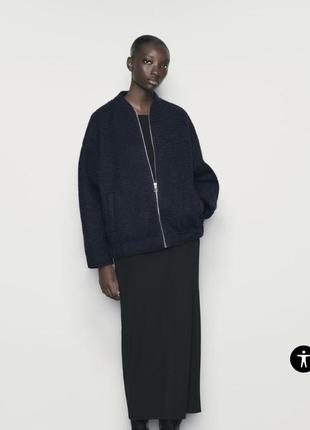 Бомбер zara оверсайз