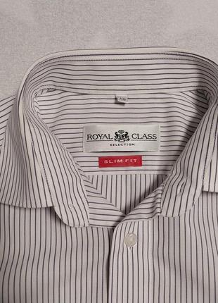 Люксовая качественная стильная брендовая рубашка royal class