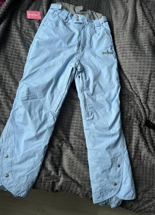 Новые голубые горнолыжные сноубордические брюки no fear